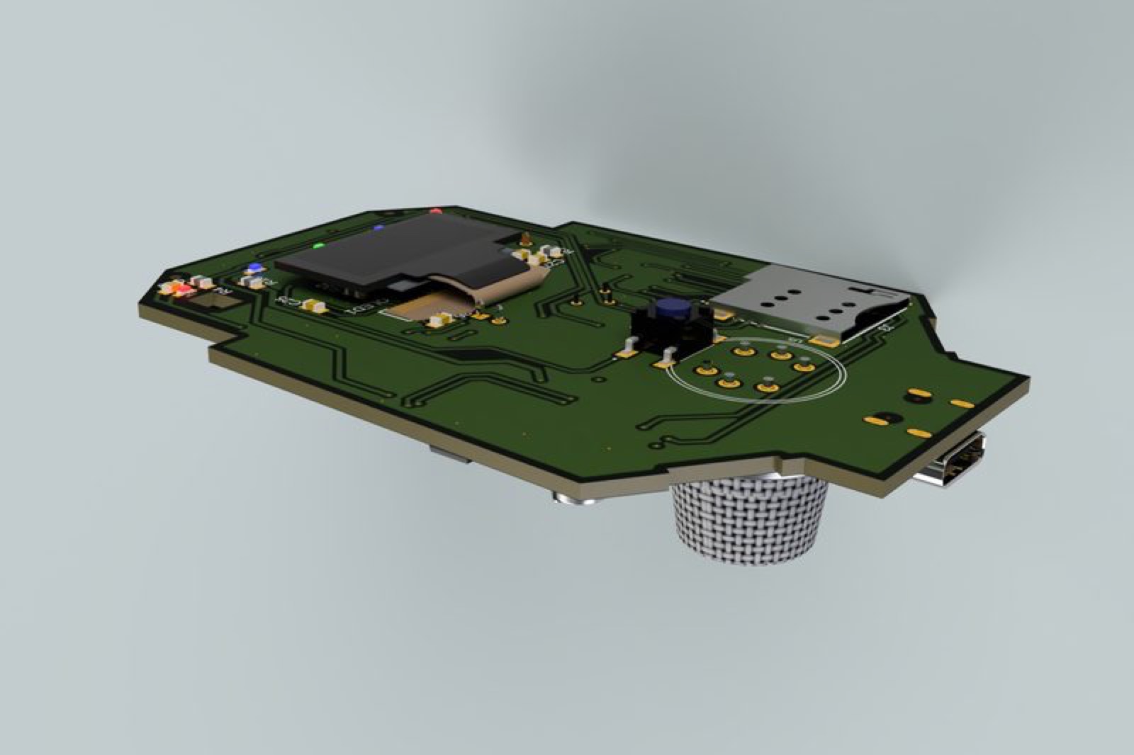 MYGAZ V4 PCB designed in Fusion 360