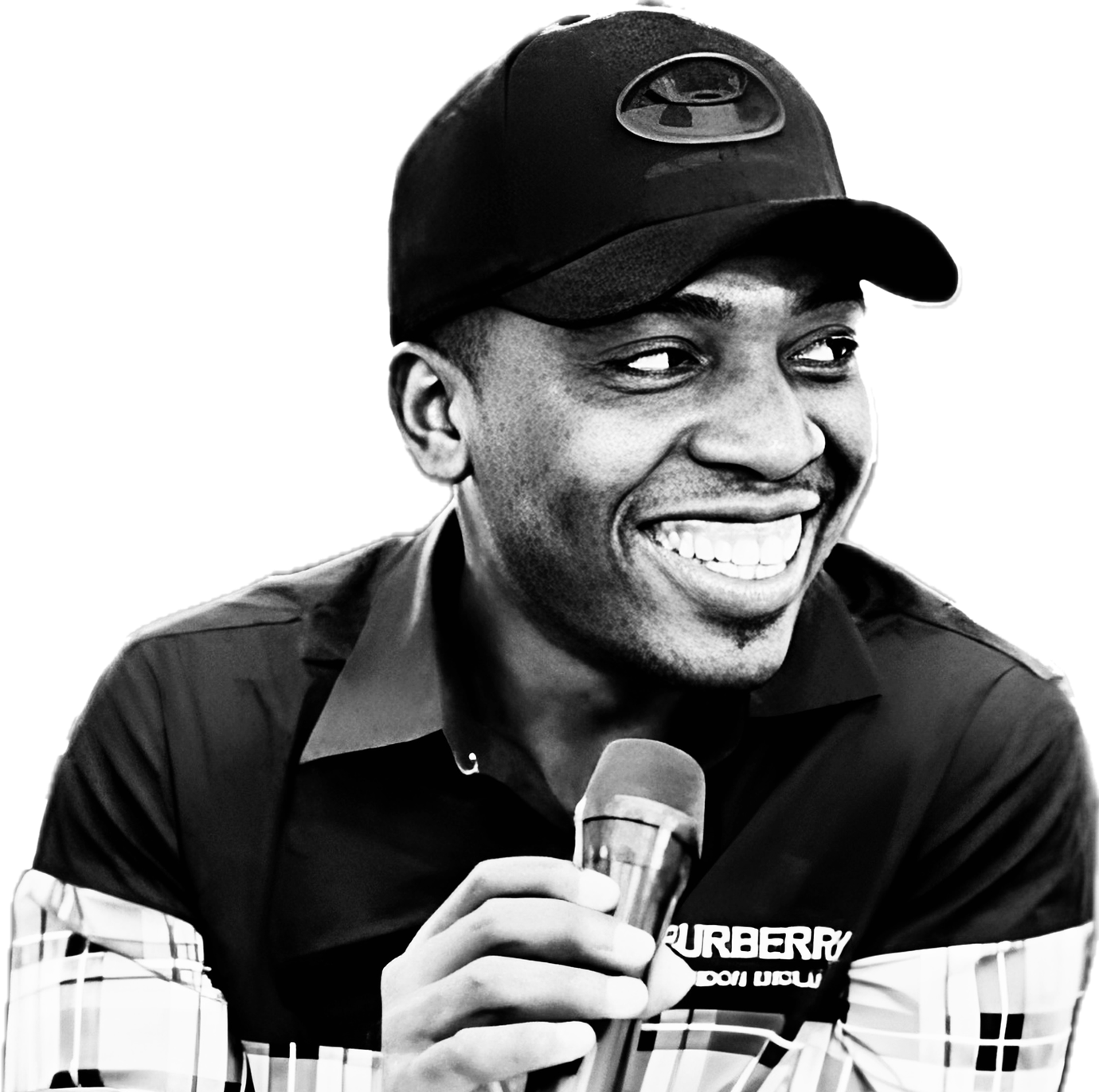 Ruben Bisso, black and white portrait